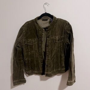 DONATING SOON- Green corduroy jacket